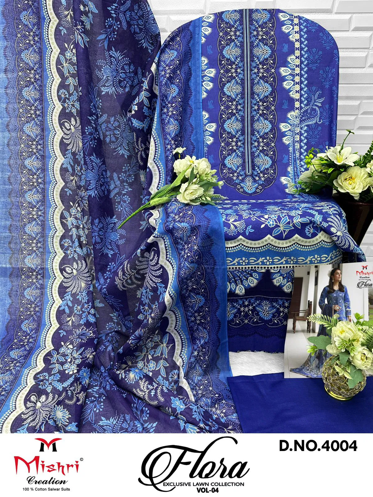 Flora 4 By Mishri Lawn Cotton Printed Wholesale Dress Material Suppliers In Mumbai